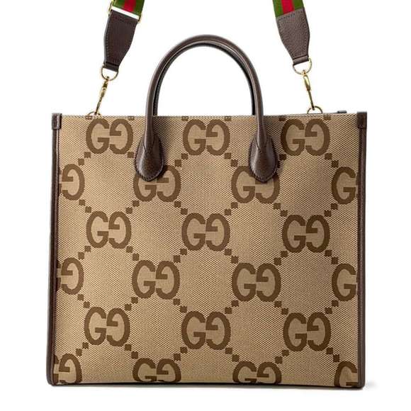 GUCCI Handbags - Gucci Tote Bag Jumbo GG Canvas Leather 678839 GUCCI 2way Shoulder Handbag